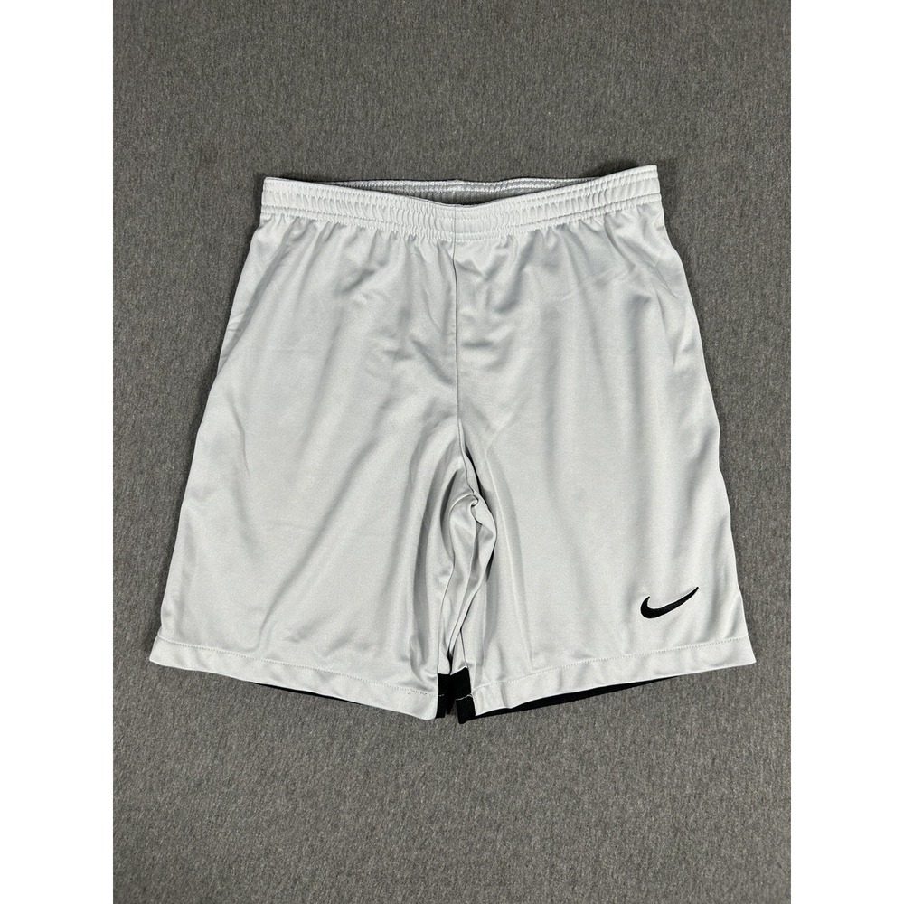 Nike Men's Dri-Fit Slim Fit Athletic Shorts Gray Black Colorblock Training S